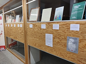 Teil der Ausstellung zu Wilhelm Keller