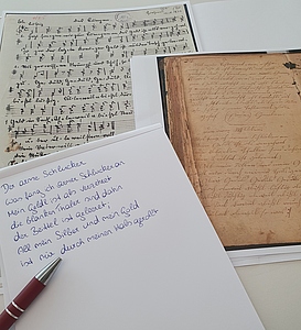 Transkription eines Volksliedes