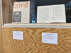 Teil der Ausstellung zu Wilhelm Keller